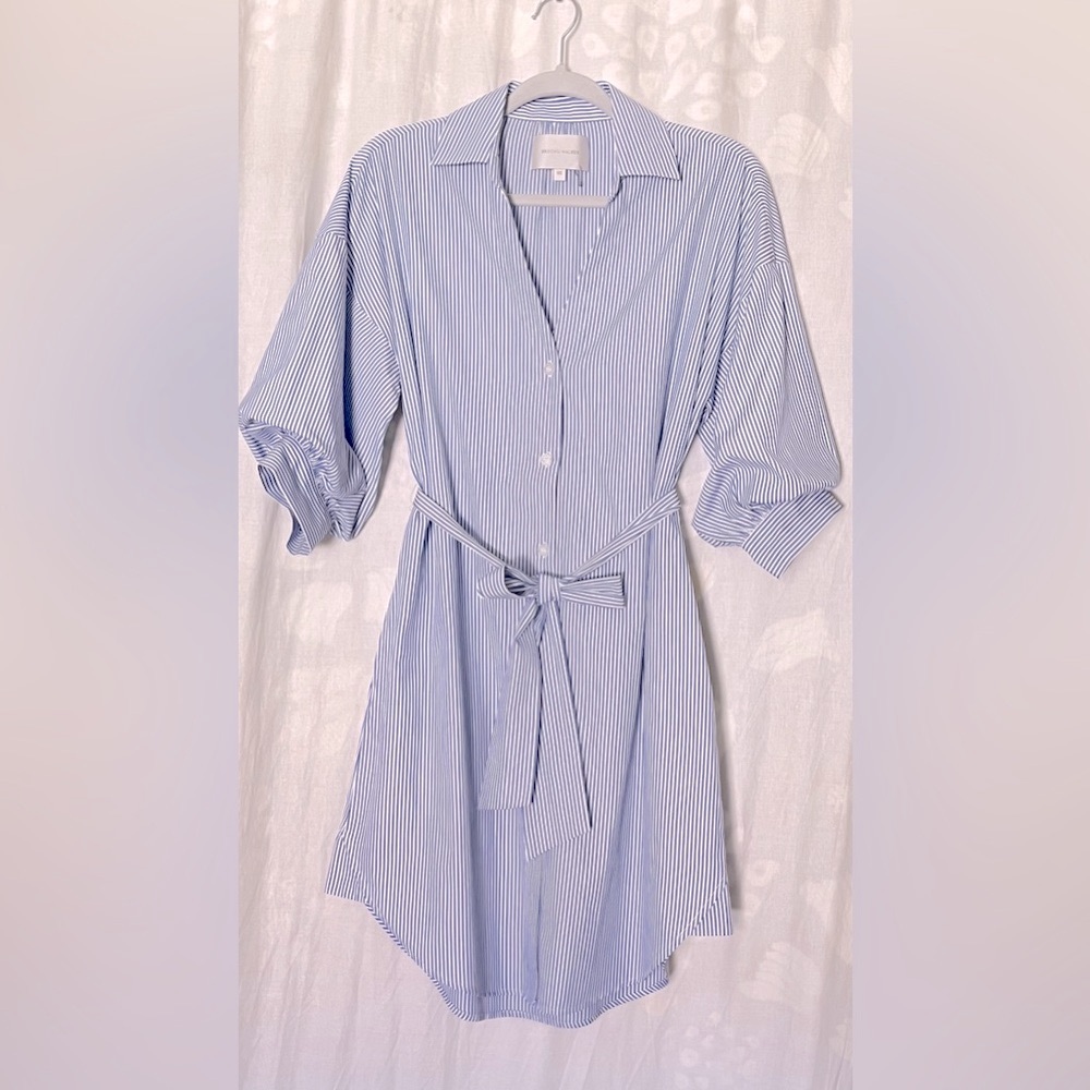 Brochu Walker Kate Striped, Belted Dress